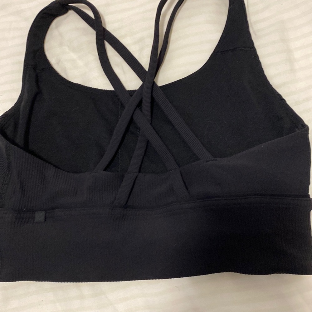 lululemon longline energy bra. sz 6, ribbed